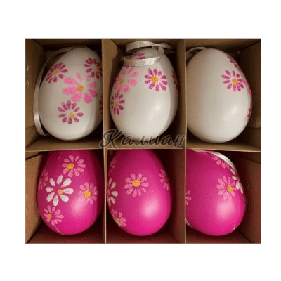 К-т великденски яйца pvc 6бр