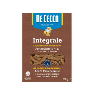 Пълнозърнести пене ригате De Cecco 500гр