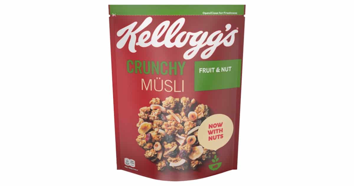 Мюсли Kellogg`s плодове и ядки 400 гр