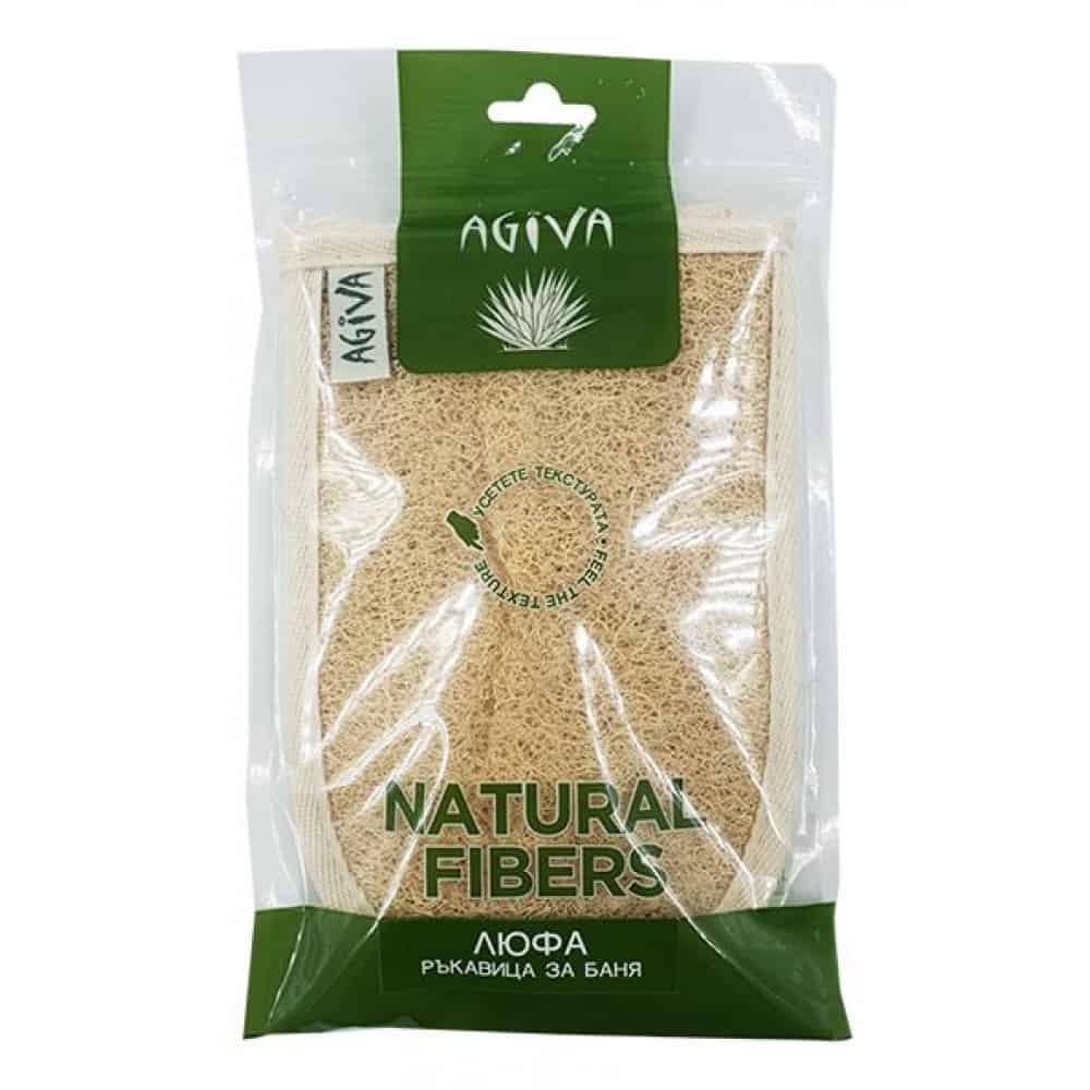 Ръкавица от люфа с хавлиен гръб Agiva