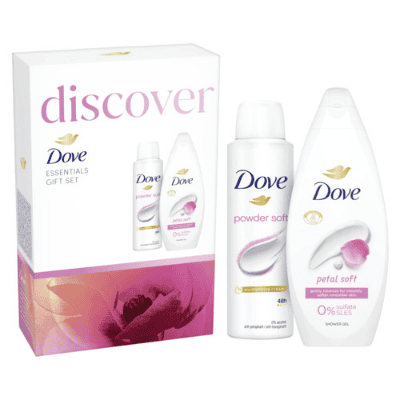 Комплект Dove Petal Soft део спрей+душ гел