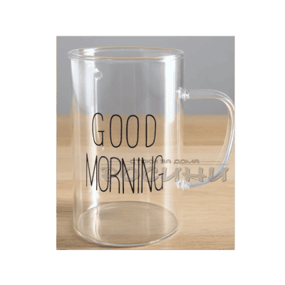 Чаша стъкло good morning 300мл