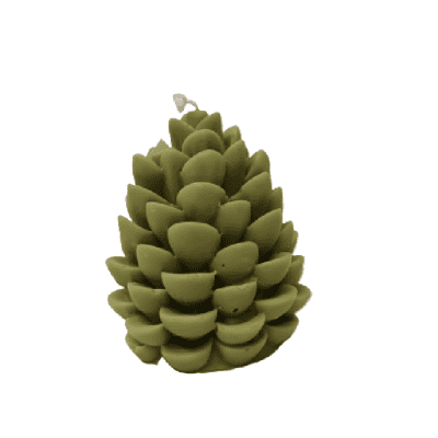 Свещ шишарка зелена аромат кедър