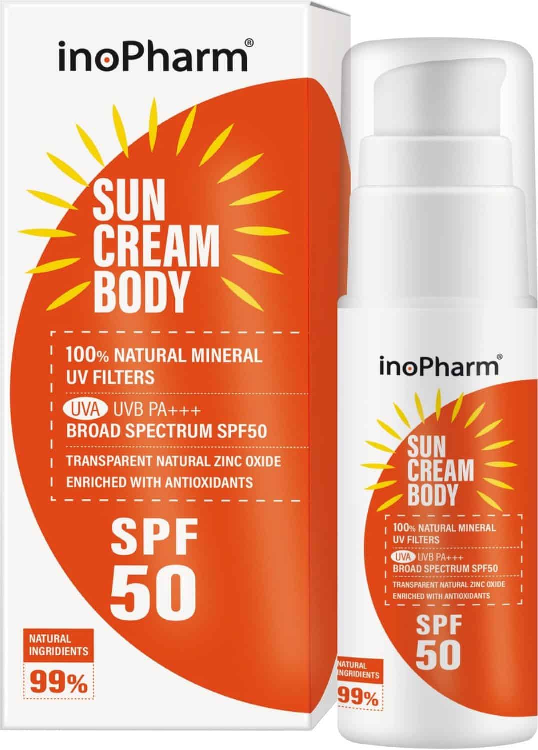 Крем слъцез. InoPharm тяло  spf50 100гр