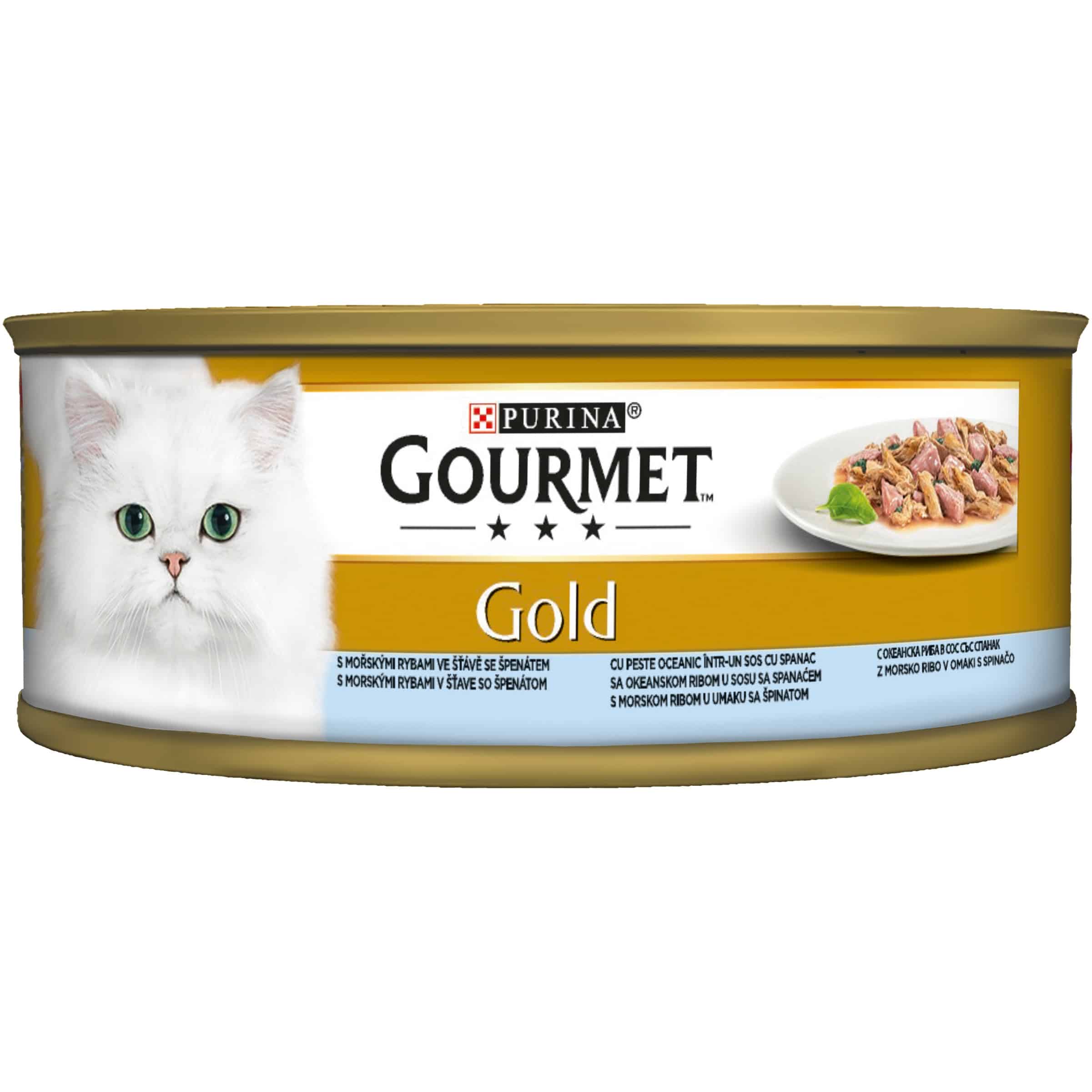 Храна Gourmet Gold Риба и Спанак 85гр