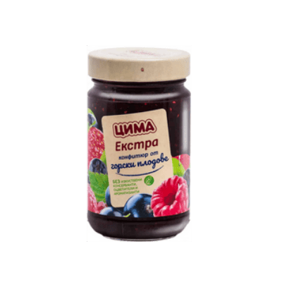 Конфитюр Cima Г.плодове с парч. плод 360гр