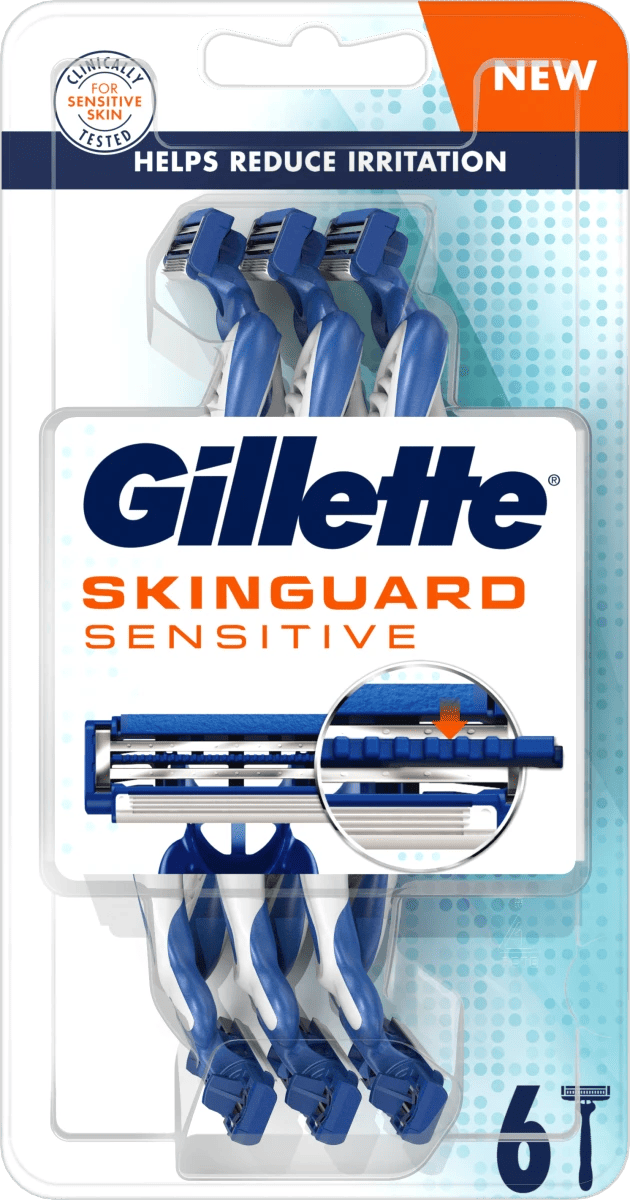 Самобр.Gillette Skinguard Sens. 6бр