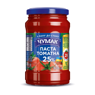 Доматена паста 25% чумак 300гр