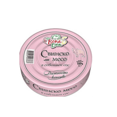Свинско месо в собствен сос Bona Dea 180гр