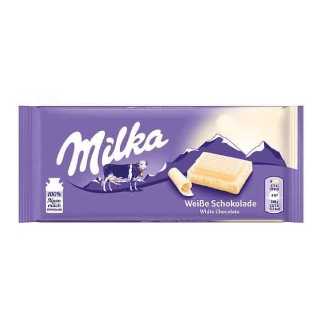 Шоколад Milka бял 100гр