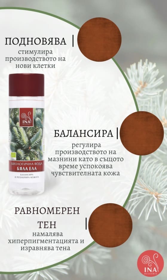 Био флор.вода InaEssentials Бяла ела 200мл