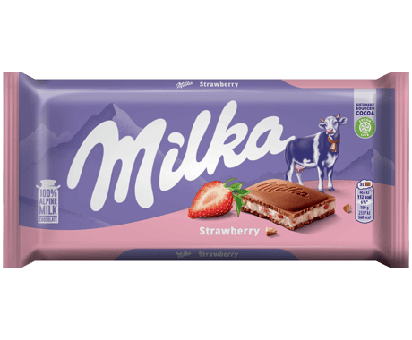 Шоколад Milka ягода и кисело мляко 100гр