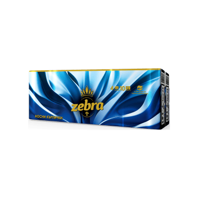 Носни кърпички Zebra 10бр/4пл