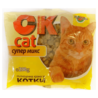 Котешка храна ОК супер микс 200 гр 