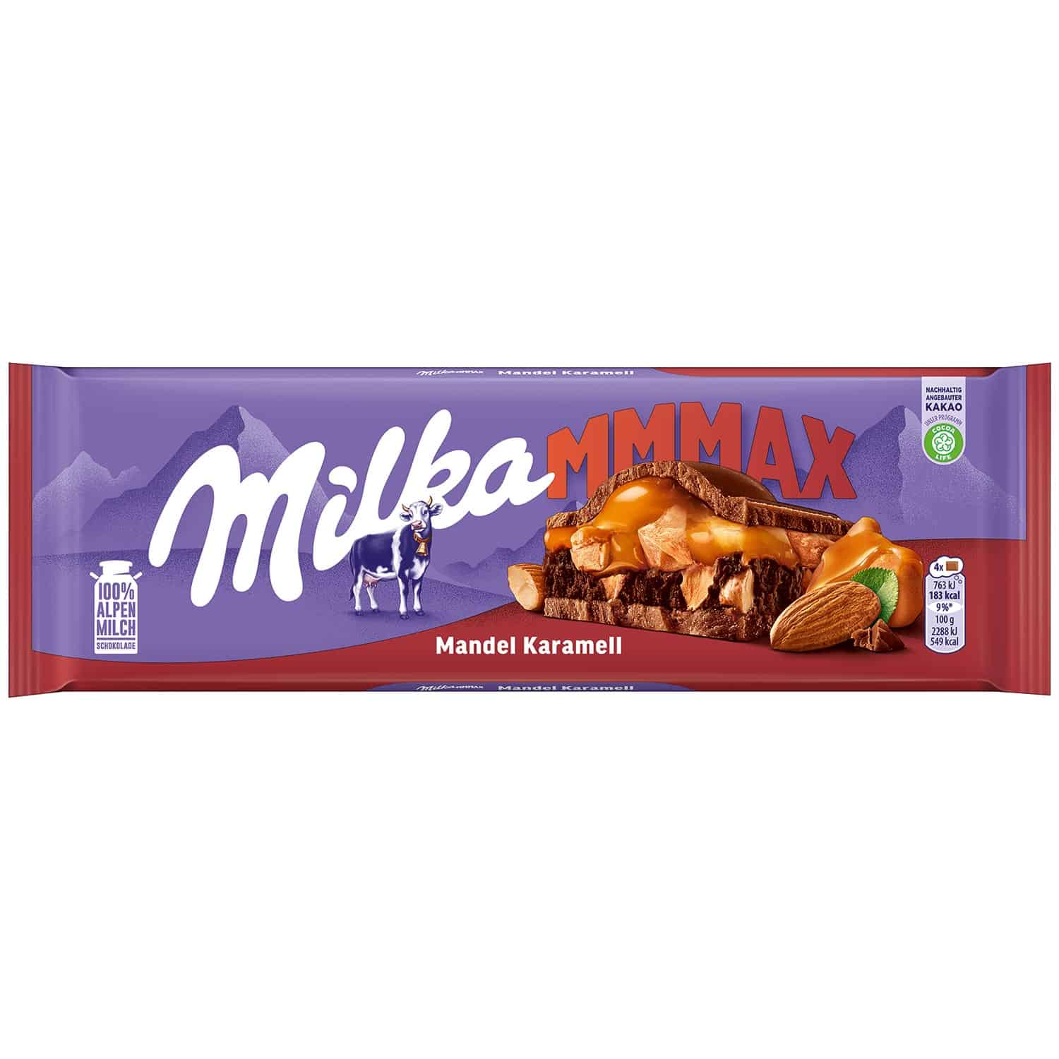 Шоколад Milka Mmmax Mandel Karamell 300 гр ᐉ Бързо и лесно онлайн - BulMag