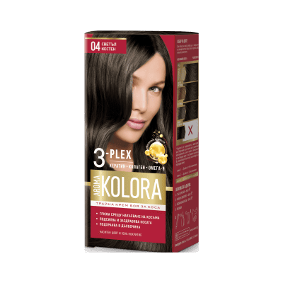 Боя за Коса Aroma Color №04 Светъл Кестен