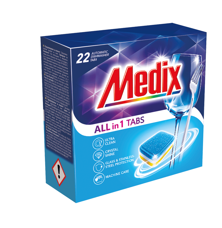 Таблетки за съдом. Medix  All in 1 22бр