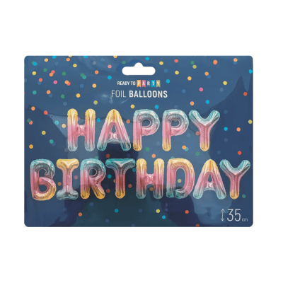 Фолиеви балони-цветни букви-35см-13бр