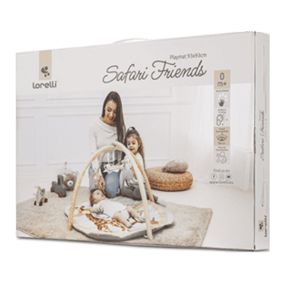 Тепих safari friends 93x93 giraffe green