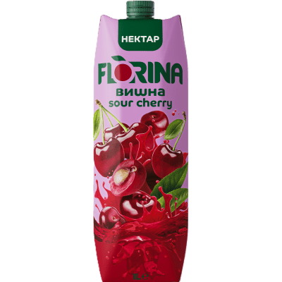 Плодова напитка Florina Вишна 25% 1 л