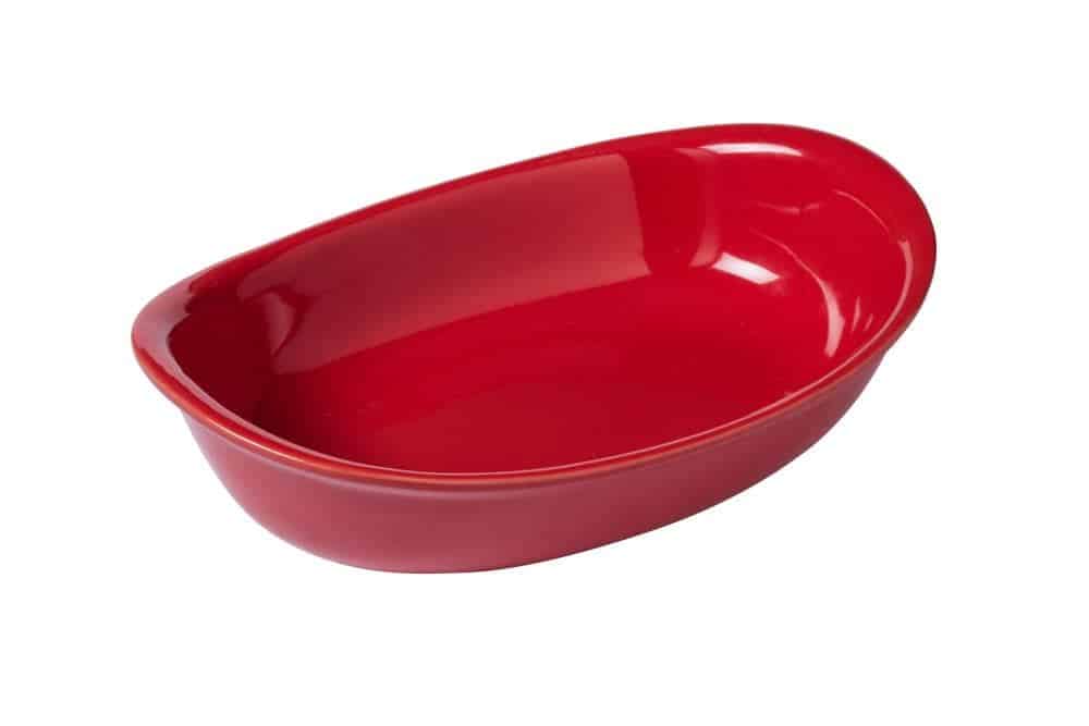 Тава Pyrex овал керамика червена 2,7л