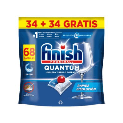 Таблетки за съдом.Finish Quantum 34+34бр