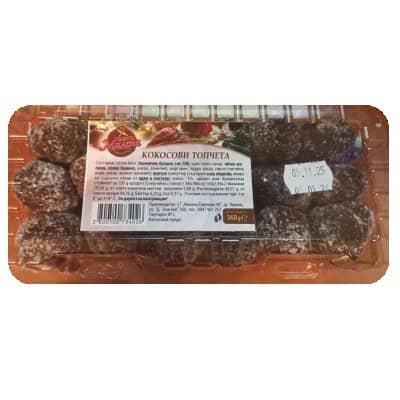 Сладки кокосови топчета 360гр