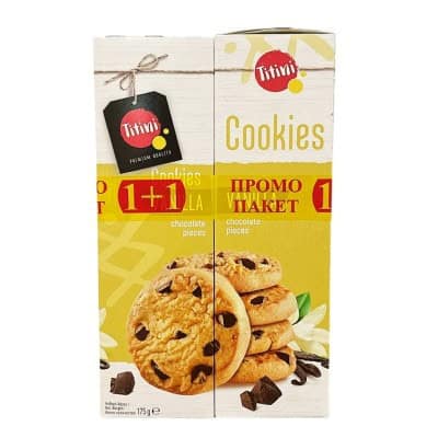 Б-ти титини кукис ванилия 2х175гр