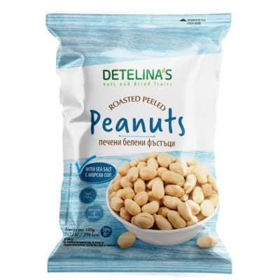 Белени фъстъци Детелина с морска сол 80гр