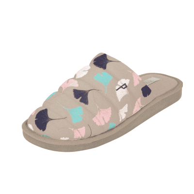 Дамски чехли лилав плюш Perletti