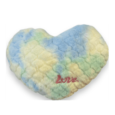 Плюшено сърце меланж 17см