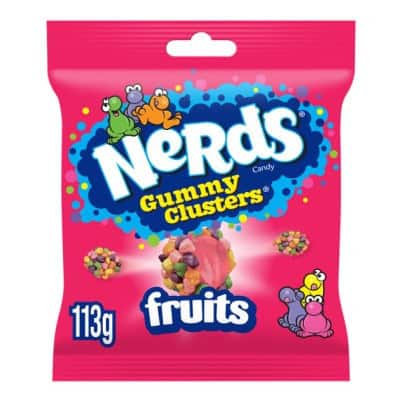 Бонбони дъвчащи нърдс плодове 113гр