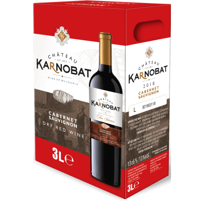 Червено вино Chateau Karnobat Каберне 3л