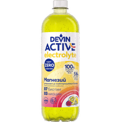 Devin active електролит лимон&малина 750мл