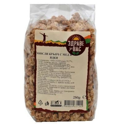 Мюсли Крънч Здраве за Вас Мед/Стаф 250гр