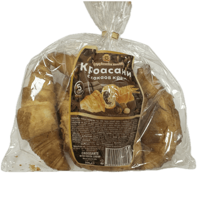 Кроасани с какаов крем Добрудж.хляб 5х60гр