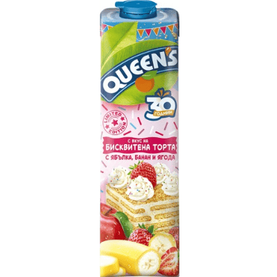 Плод.напитка Queen`s биксвитена торта 1л