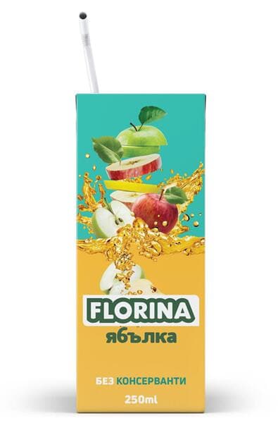 Нектар Florina с ябълка, 50%/250мл