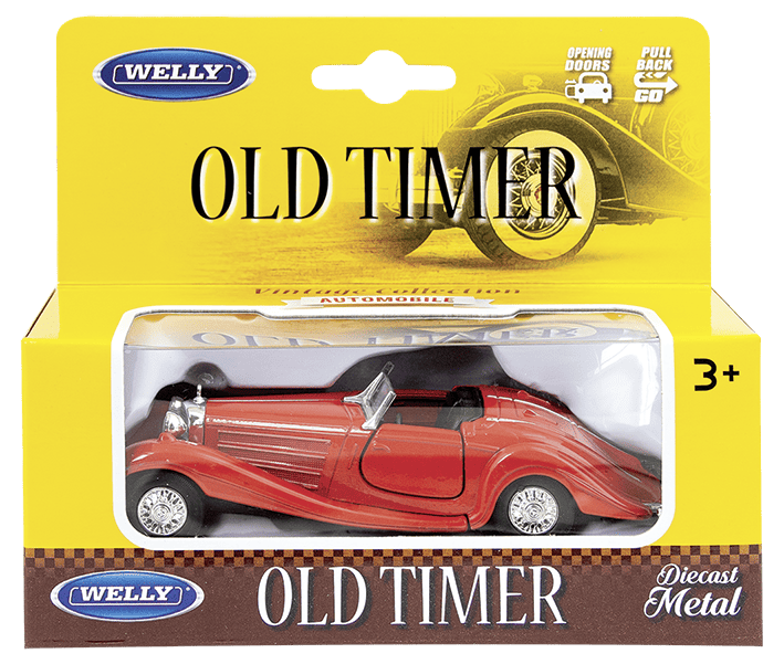 Количка Welly Old Timer мет. с механизъм 