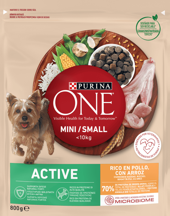 Храна Purina one mini  пиле и ориз 800гр