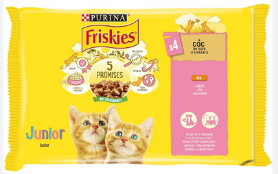 Храна Friskies джуниър асорти 4x85гр