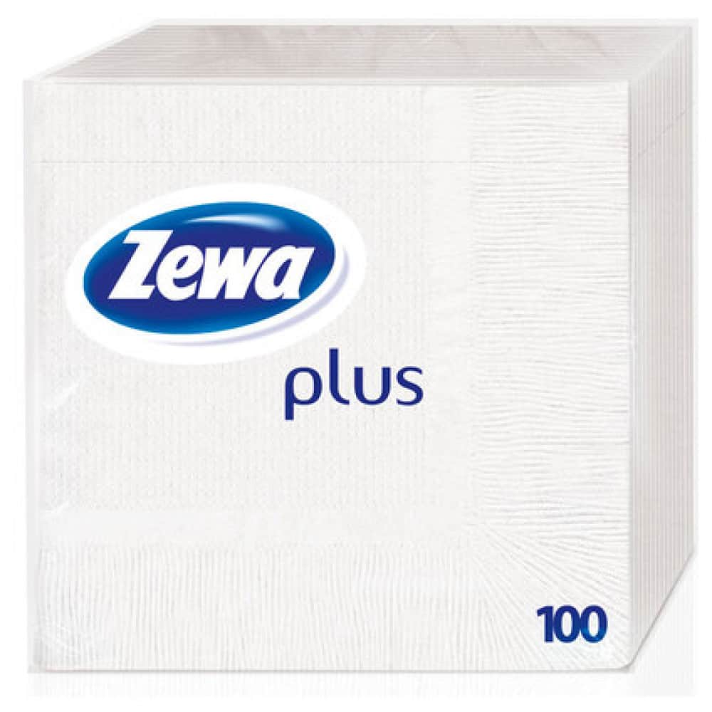 Салфетки Zewa Plus, 100 броя