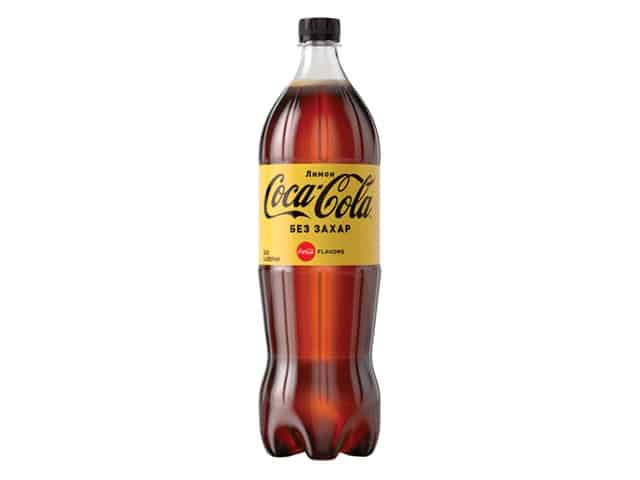 Coca Cola Zero лимон 1,5 л.