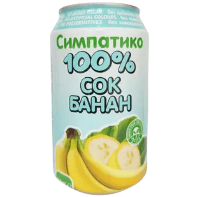 Simpatico 100% банан 330мл