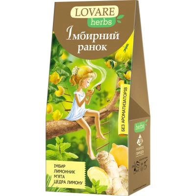 Чай в Пирамида Lovare Ginger Morning 20бр