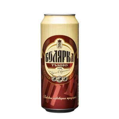 Бира Болярка тъмно кен 0.5л