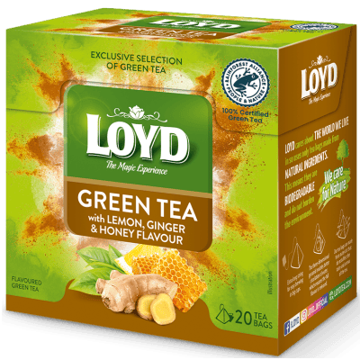 Чай Loyd зелен лимон/мед /джинджифил 40гр
