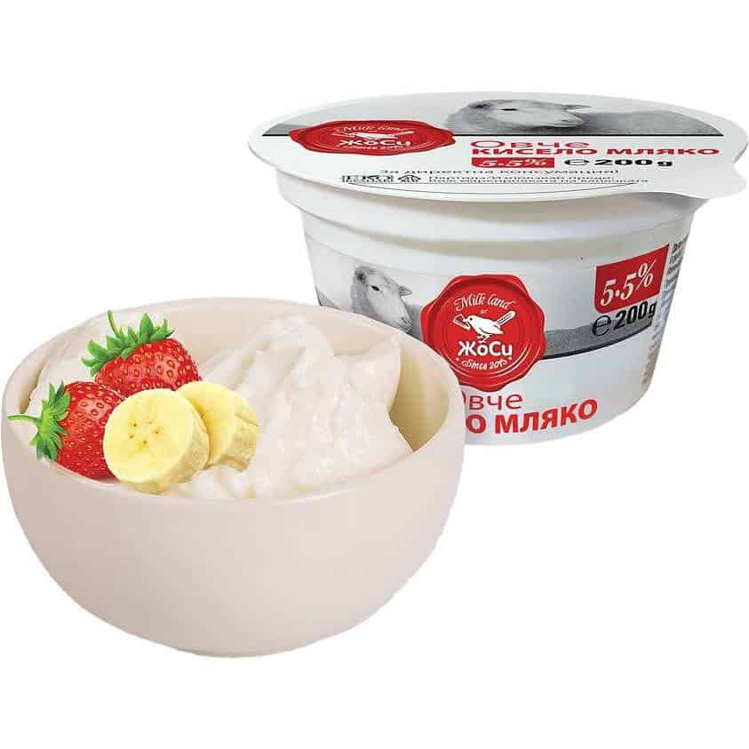 Кисело мляко Жоси овче 5,5% 200 гр