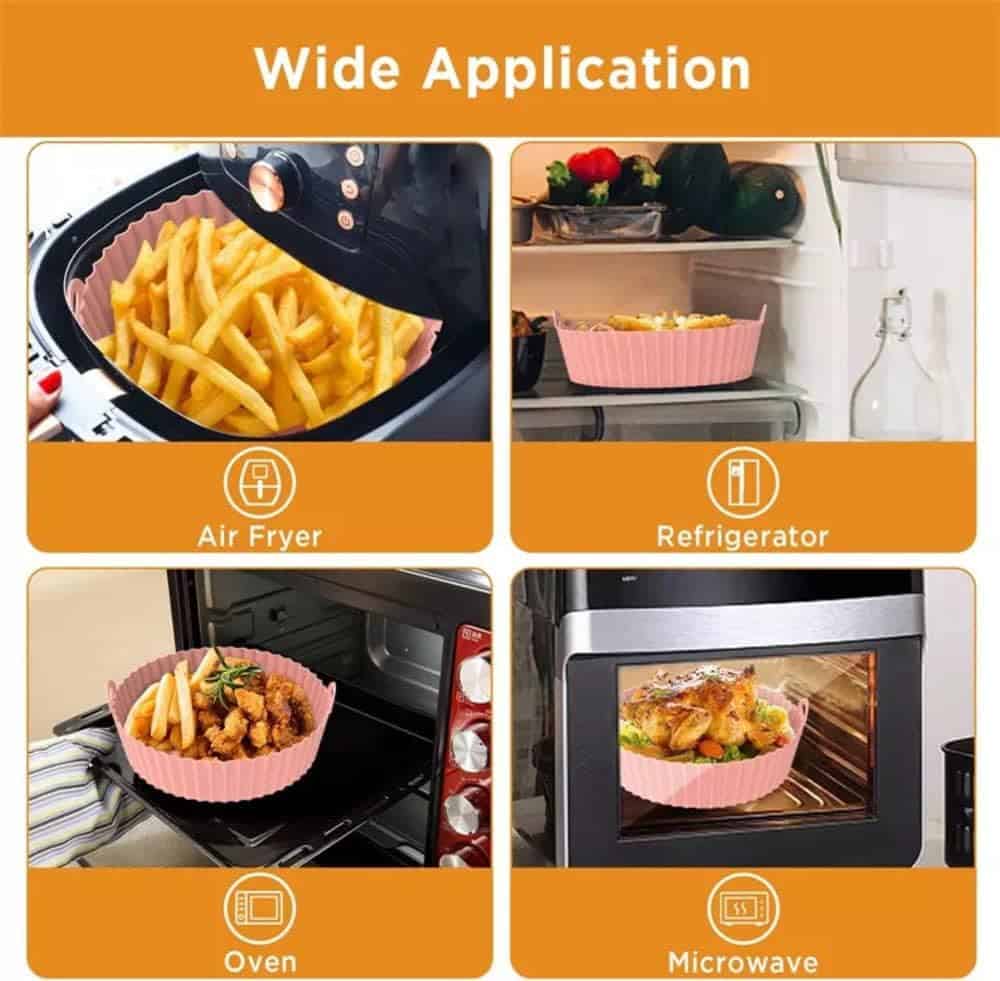 Air Fryer тавичка силиконова кръг Ф22 см.