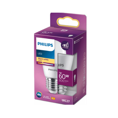 Led крушка Philips 60W/E27 топла светлина